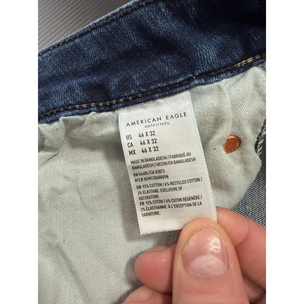 American Eagle Original Bootcut Jeans Dark Wash Size 46x32 - Picture 5 of 15